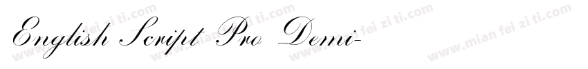 English Script Pro Demi字体转换